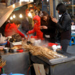 Street of cart bars at the Gukje market