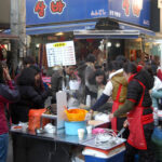 Street of cart bars at the Gukje market