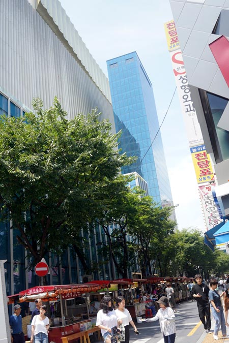 사면 포장마차 거리